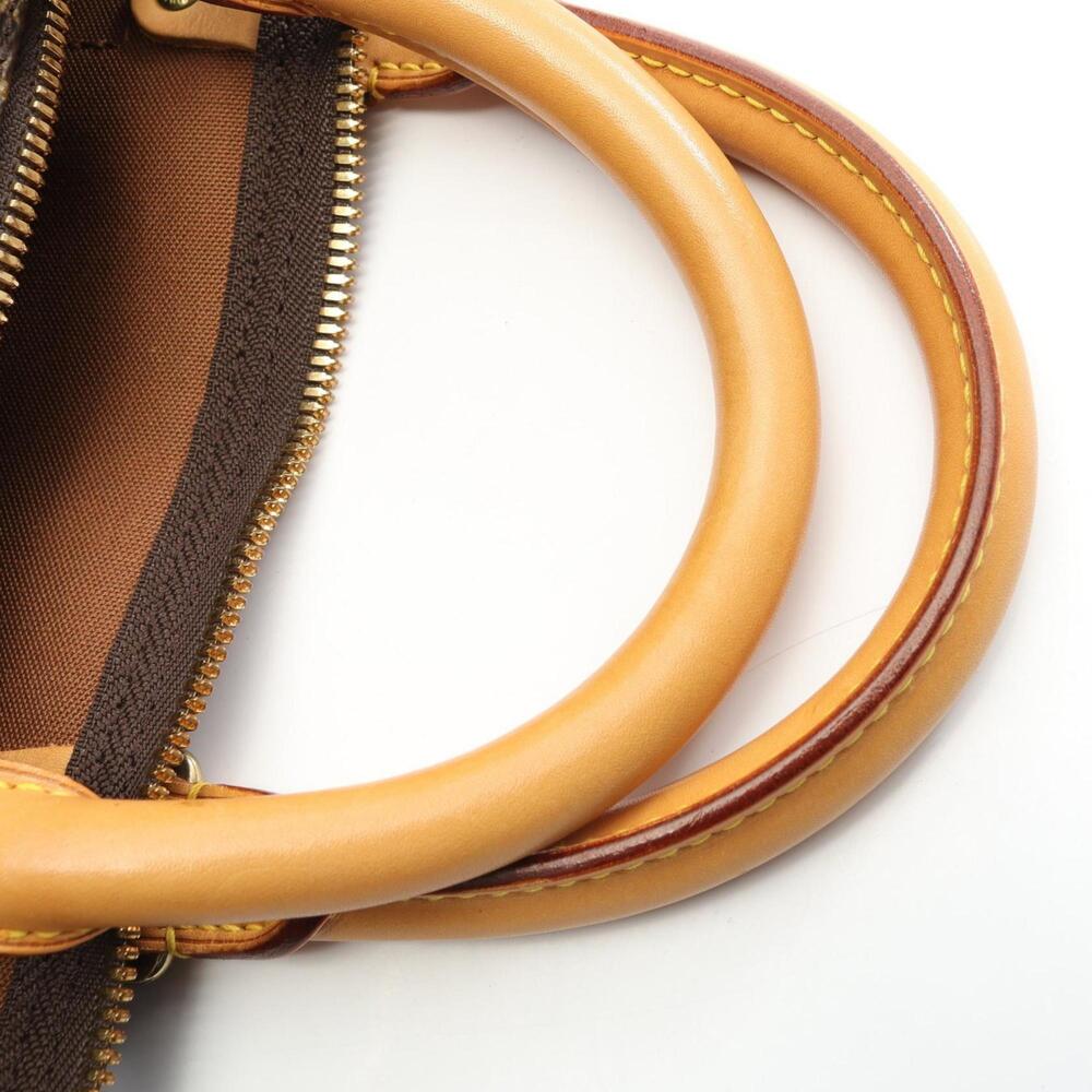 LOUIS VUITTON Brown Monogram Leather Keepall 55 Boston Bag - Picture 8 of 10